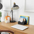 DRASTAR Mail Organizer Countertop, Letter Holder for Desk, 3 Slots Black Small File Holder for Home Office