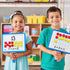 EAI Education Magnetic Double Ten Frame & Part-Part-Whole Dry-Erase Paddles - Set of 5 for Educational Use