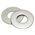 100 Bulk Pack Stainless Steel Flat Washer by Bolt Dropper - Metal Washers for Bolts - 1/4" Inside Diameter, 5/8"