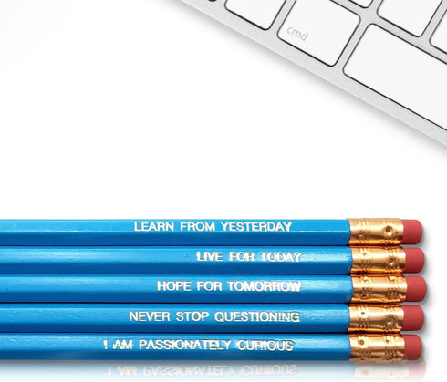 Fresh Prints of CT Einstein - Inspirational Pencils with Funny and Motivational Sayings