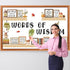 Set, Qilery Bookshelf Bulletin Board Motivational Words of Wisdom Cutouts for Classroom Decor, Rustic Boho Library