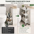 Generic 3-Tier Slim Storage Cart Rolling Utility Organizer for Narrow Spaces, Mobile Wire Mesh Shelving Unit