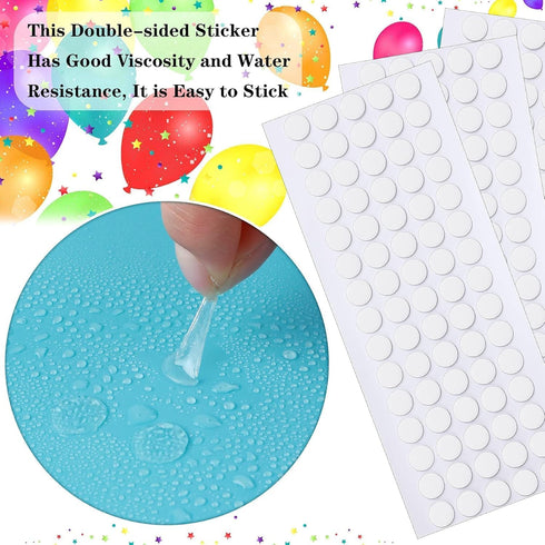 JANYUN 560 Pieces Double Sided Sticky Dots, Removable Round Putty Small Stickers for School and Festival Decoration