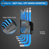 Allen Wrench Hex Key Set, 9PCS Metric Long Ball End L-key Set 1.5mm-10mm with Visible Coding for DIY and Repair