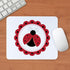 CafePress 9.25"x7.75" Ladybug Circle Non-Slip Gaming Mousepad