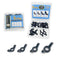 Yoliko 26 Pcs 4 Sizes 3/16",1/4",5/16",3/8" Wingnuts, Quality Carbon Steel Wing Nuts Black