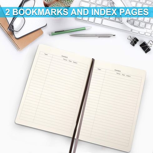 Notebooks College Ruled, Kraft Journals for Writing, Soft Cover for Women Men, 5.5" x 8.1"