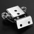Yetaha Butterfly Twist Latch Spring Loaded Toggle Clamp Toolbox Lock Hasp Rotary Clasp (2.20" X 2.09" Silver)