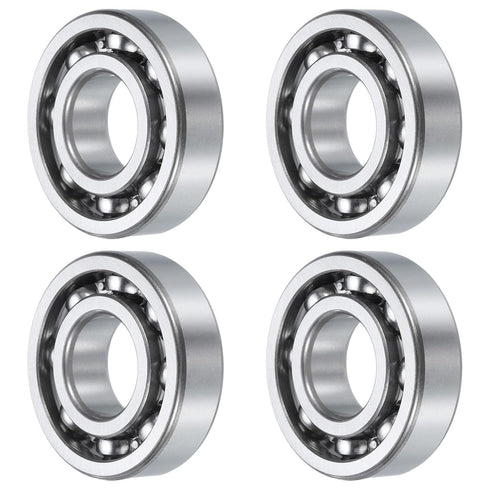 uxcell 4 Pcs Deep Groove Ball Bearing, 62/22, 22mm x 50mm x 14mm, High Carbon Chrome Steel Z3 Double Rubber Sealed