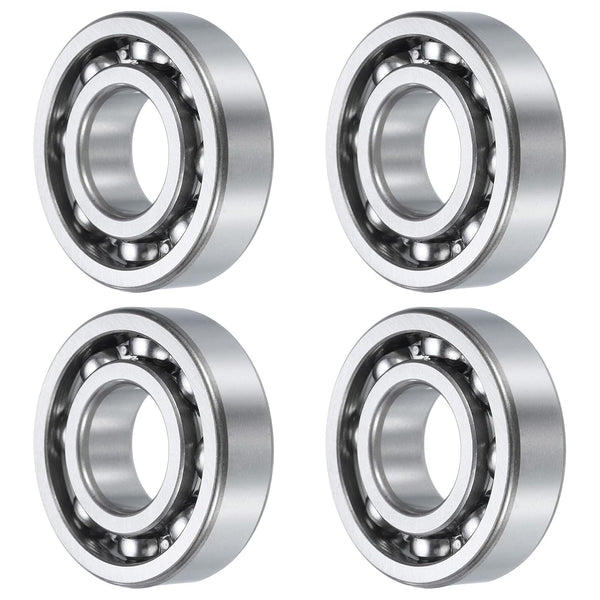 uxcell 4 Pcs Deep Groove Ball Bearing, 62/22, 22mm x 50mm x 14mm, High Carbon Chrome Steel Z3 Double Rubber Sealed