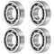uxcell 4 Pcs Deep Groove Ball Bearing, 62/22, 22mm x 50mm x 14mm, High Carbon Chrome Steel Z3 Double Rubber Sealed
