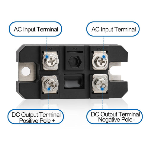 Baomain MDQ-100A Bridge Rectifier - 100A 1600V Full Wave Diode Module One Phase