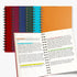 EOOUT 6pcs Hardcover Spiral Notebook, College Ruled, 5.5x8.5 Inches, 100GSM Thick Paper, Assorted Jewel Tone Colors