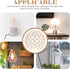 4.33In ARTIBETTER Crystal Glass Lampshade Decorative Ceiling Light Cover Replacement Fixture for Home Bedroom Cafe