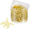 MECCANIXITY Paper Clips - Small Size 1.1 Inch Vinyl Coated - 200 Count for Organize Office Home Yellow
