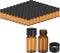 PATIKIL 2ml Amber Glass Vials, 100 Pack Leak-Proof Sample Vials with Screw Cap for Lab Storage