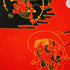 Plastic File Folder, Japanese Wind God and Thunder God Design, Clear Pockets, A4 Size (6 Packs, Bulk)
