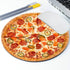 pingpi I Love Pizza Circle Mouse Pad, Rubber Mousepad, Funny Coworker Teacher Present