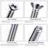 Ripeng 50 Pieces Extra Long Outlet Screws, 6-32 x 1-1/2 Inches for Electrical Outlet Mounting