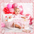 50 Pack Set Thboxes Pink Baby Shower Thank You Cards with Envelopes and Stickers for Girl, Thank You Notes