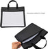 Enyuwlcm Black Waterproof Zipper Document Bag with Handle, Office Organizer Briefcase for Meetings