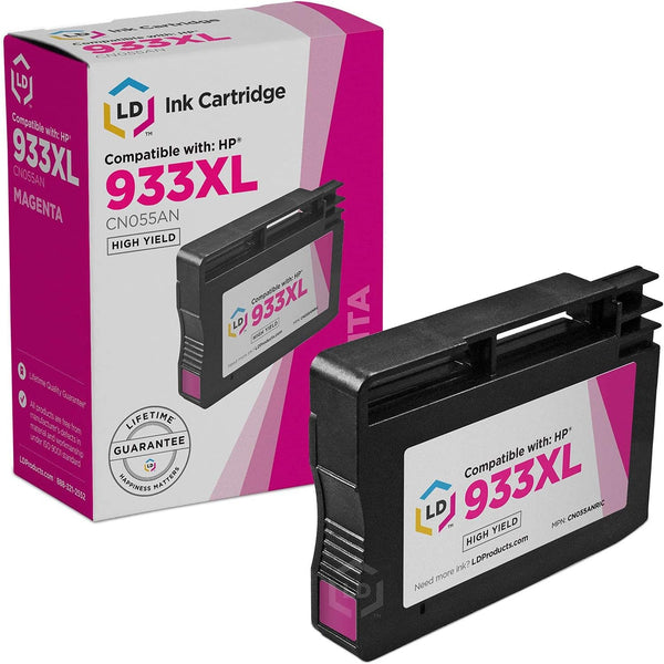 LD Products Compatible Ink Cartridge Replacement for HP 933XL CN055AN High Yield (Magenta) for HP OfficeJet 6100, 6600,