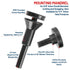 3 Inch Cut Off Wheel with 1/4" Mandrel Adapter for Die Grinder, Tungsten Carbide Blade for Rotary Tools