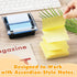 Pop Up Notes Dispenser, Black Base Clear Top Sticky Notes Holder for 3 x 3 Inch Sticky Notes, School Office Home