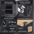 40 32 8 1/2" Pcs Hurricane Window Board-up Clips Include Window Clips with Handles Screws Universal Hurricane Shutter