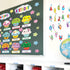 Fancy Land Happy Birthday Bulletin Board Set, Sweet Bright Color Cupcake Classroom Decoration 78 Pieces