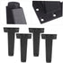 4Pcs NUOBESTY Cabinet Feet for Bathroom Tv Stand and Sofa Support Strong Load Capacity Easy Installation Durable