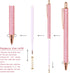 WY WENYUAN 10 Pcs Ballpoint Pens, Comfortable Writing Metal Retractable Journaling Pens, Black Ink Medium Point