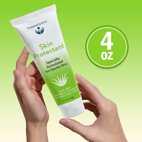 4oz Skin Protectant Barrier Cream - of Zinc Oxide Cream for Diaper Rashes, Chapped and Chafed Skin, and More - Made