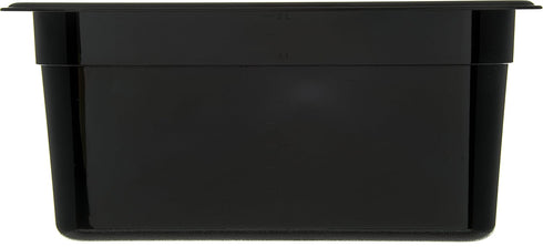 Carlisle FoodService Products Storplus Food Pan, Storage Container with Spoonable Corners for Catering, Buffets, Restaurants, Polycarbonate (Pc), 1/3 Size 6 Inches Deep, Black