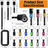 21Pcs 1/4 105 1/4 Bit Holder Cool Gadgets, Windspeed Quick Release Bit Holder Keychain for Impact Driver with Degree