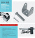 Progressive Automations U-Shape BRK-02 mounting Bracket for Linear Actuator, Made with Iron Steel, Compatible with Linear Actuator Model PA-03, PA-04, PA-04-HS, PA-QR1, PA-TS1