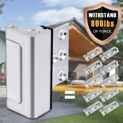 2PACK 800 lbs, Door Reinforcement Lock, Home Security Door Lock Withstands Childproof Top Door Lock Latch for Toddlers