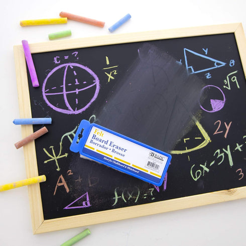 BAZIC 4-Pack Chalkboard Eraser, Felt Blackboard Whiteboard Erasers Cleaner, Dustless Duster for Teacher Office