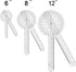 Goniometer Set 2-3 Pieces 12", 8", 6" / 360 Degree Measuring Tool