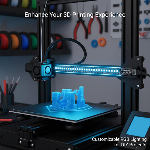 Zeizafa WS2812 3D LED Board Perfect for Cyberbrick Printer Lighting and Decoration Open Source Firmware LED Light Panel
