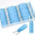 100PCS #10 Fork Connectors, 16-14 Gauge Tinned Copper Fork Terminals Waterproof Heat Shrink