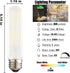 XININSUN T10 Frosted LED Bulbs, Warm White 2700K, Dimmable 6W LED Tubular Edison Bulbs, 60 Watt Equivalent, 6-Pack
