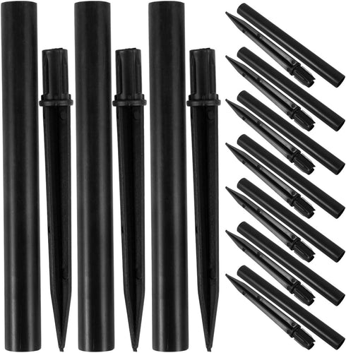 10 Pack HANABASS Outdoor Ground Stakes for Solar Lights Landscape Lighting Spike Replacement Accessories for Garden