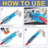 haisstronica 120 PCS Yellow Heat Shrink Piggyback Spade Connectors, 12-10 AWG Quick Disconnect Piggyback Terminals