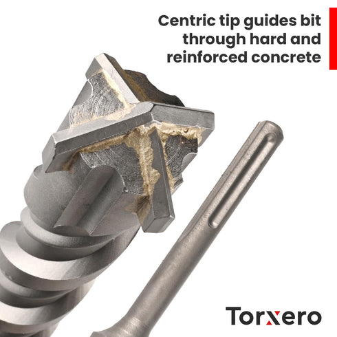 5/8 in X 24 in SDS MAX Bits: Rotary Hammer Drill Bits, Carbide for Concrete, Stone, and Brick