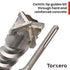 5/8 in X 24 in SDS MAX Bits: Rotary Hammer Drill Bits, Carbide for Concrete, Stone, and Brick