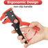 WGGE Automatic Wire Stripper and Cutter, 2 IN 1 Tool for 10-24 AWG Electrical Cable Stripping, Eagle Nose Pliers