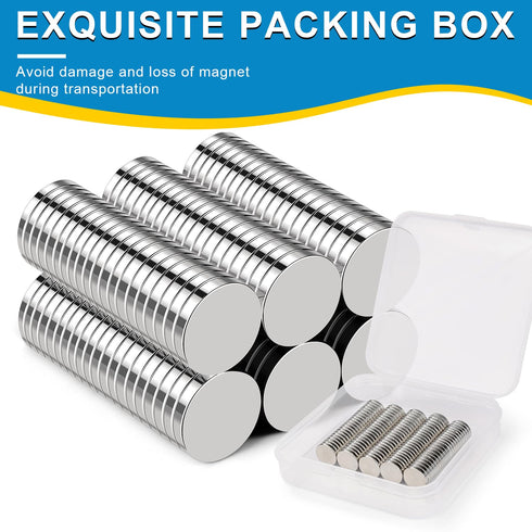 Small Magnets, 120 Pack Refrigerator Magnets 10x2mm Rare Earth Neodymium Magnets for Crafts, Whiteboard, Kitchen Cabinet