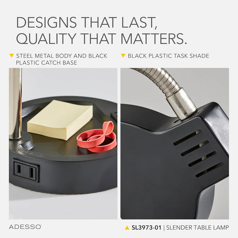 Sleek Slender LED Desk Lamp for Modern Workspaces