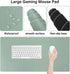 MOSISO Keyboard Mouse Pad Set, Large Gaming Mouse Pad & Wrist Rest, Ergonomic Non-Slip Mousepad with Memory Foam